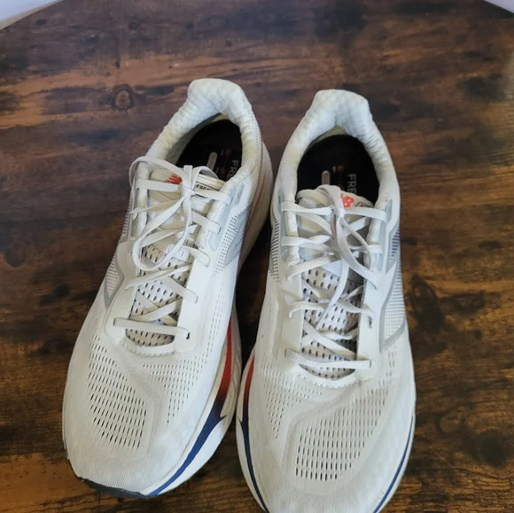 Men's New Balance V14 1080 Running Shoes - Gray with Red and Blue Accents - Picture 11 of 14